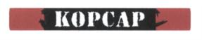 Товарный знак №573202, принадлежит организации Общество с ограниченной ответственностью «КОРСАР», ОГРН 5147746166816, ИНН 7719891133
