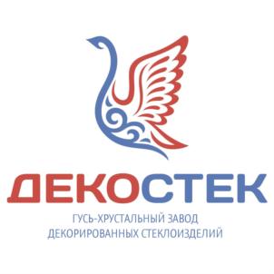 Товарный знак №755491, принадлежит организации Общество с ограниченной ответственностью «Гусь-Хрустальный завод декорированных стеклоизделий «ДЕКОСТЕК», ОГРН 1143304000421, ИНН 3314007958