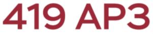 Товарный знак №842939, принадлежит организации Акционерное общество "419 АВИАЦИОННЫЙ РЕМОНТНЫЙ ЗАВОД", ОГРН 1097847146748, ИНН 7807343496